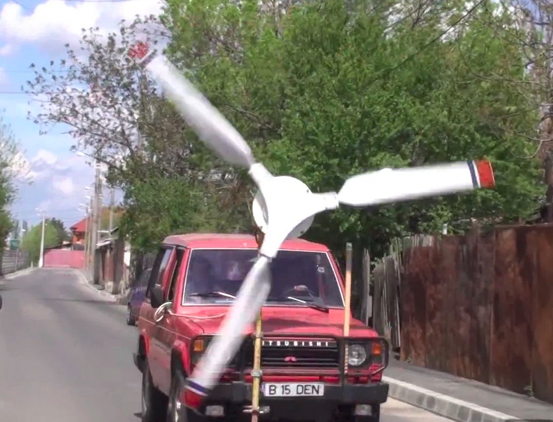 Windkit_cc's tweet image. Why the hell do people always attach their homemade wind turbines to cars? Instead of driving around and wasting petrol, use a data logger to find out more about the turbine's performance!