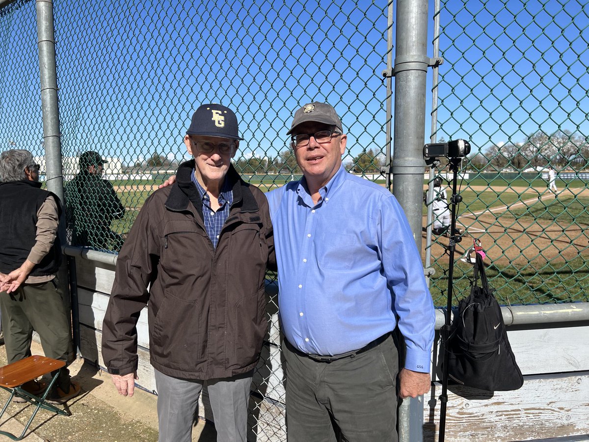 Beautiful day to see the Herd vs CO with my buddy Ted Price, EG graduate of 1956 and most loyal fan!