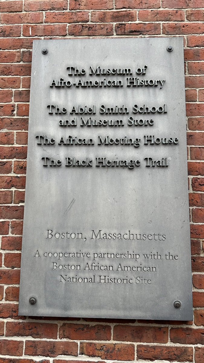 ealy_daeducator's tweet photo. The foundation of BLACK education. The Abiel Smith school was drafted and built by the free blacks in 1835 as the nations first and only school for blacks. To be able to stand in the spot where Fredrick Douglas taught was a solemn feeling! #R12LLAC https://t.co/CtcztJzDMN