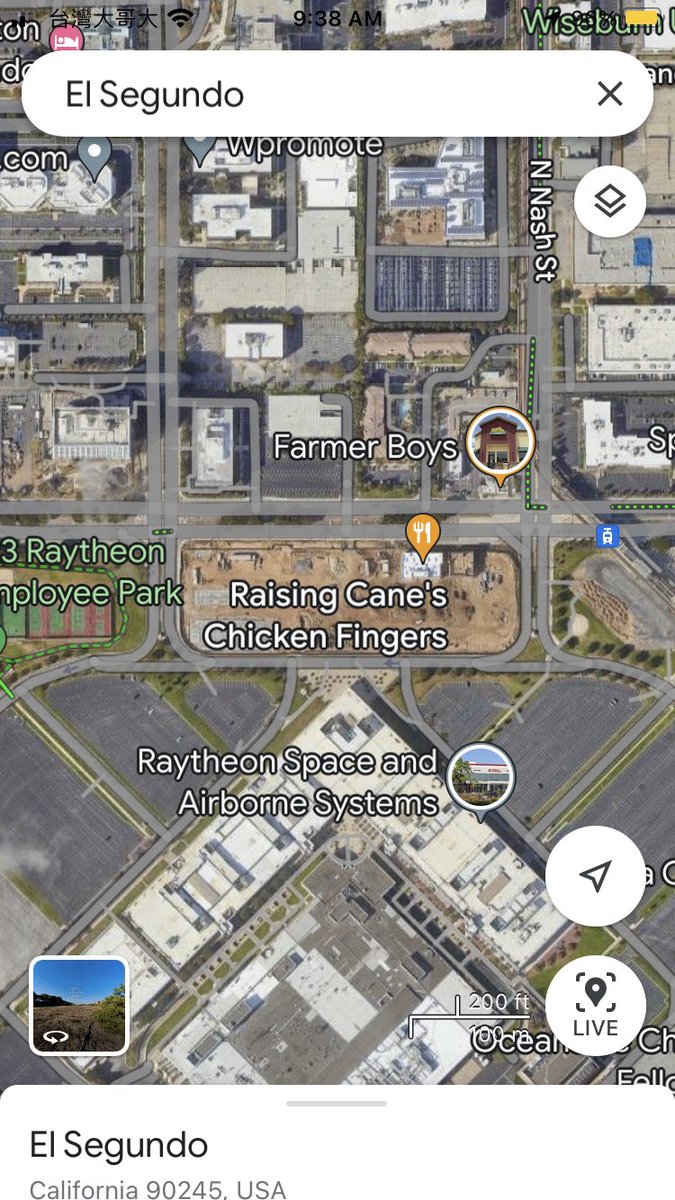 @EntitledCycling @edasmalchi There's a 1-block bike path in front of the raising cane and medical offices. Connects Raytheon to train station in El Segundo