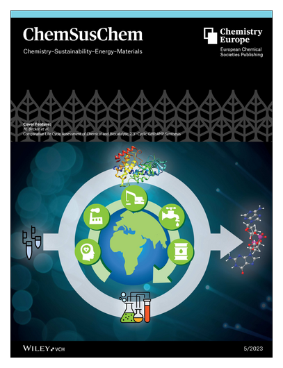 ChemSusChem's tweet photo. #OnTheCover Katrin Rosenthal and colleagues illustrate catalytic and chemical synthesis routes for cyclic dinucleotides based on life cycle assessment
https://t.co/UW2A2jcmfa @RosenthalKatrin @Luetz_Lab @TU_Dortmund @p_lodz_pl https://t.co/jn82JzBTzU