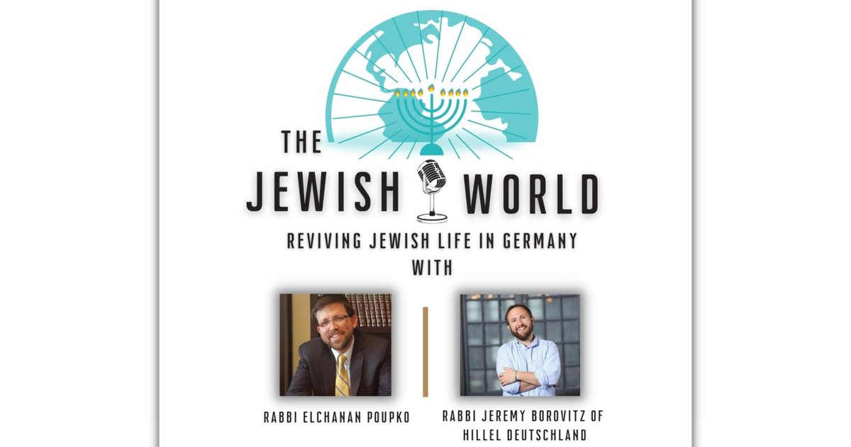 How does that shadow of the #Holocaust impact #Jewish life in Germany? Is it safe to walk with a Kippah in #Germany? 
Fascinating discussion between Rabbi Jeremy Borovitz of Hillel Deutschland #podcast. 
youtu.be/Etm2n3gvv9s