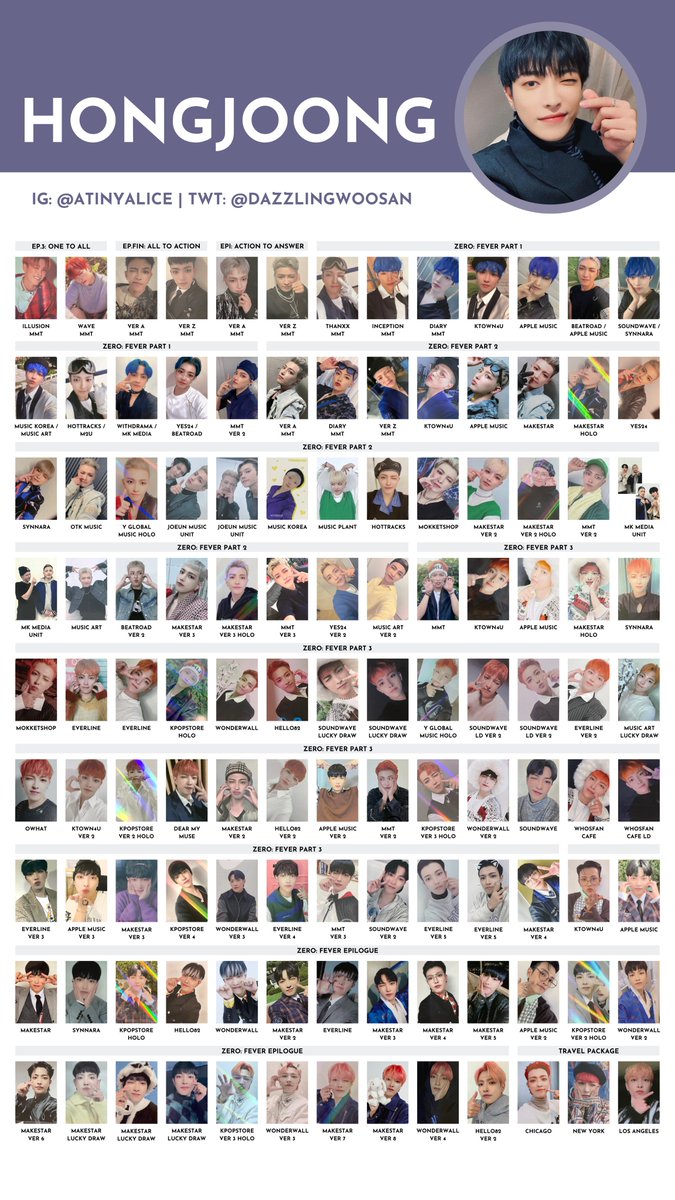 ATEEZ [ALL BENEFITS] — photocard template / wishlist (TREASURE EP3