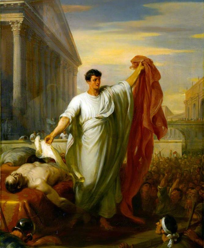 Marc Antony's Oration at Caesar's Funeral by George Edward Robertson (1834)