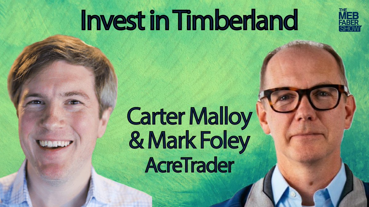 Our friends from @acretraderinc are back to talk about investing in timberland! - Update on AcreTraders' success - Overview of timberland as an asset class - Differences between investing in farmland & timberland mebfaber.com/2023/03/15/acr…