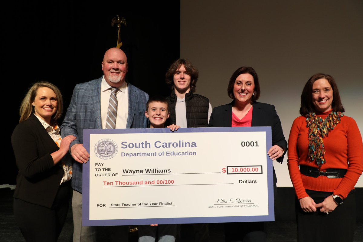 S.C. Department of Education tweet media