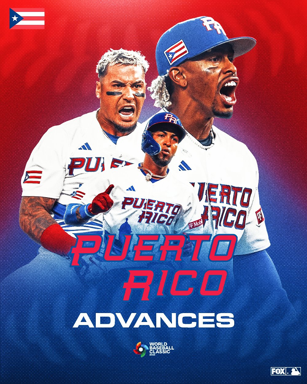 FOX Sports: MLB on X: MOVING ON 🇵🇷 Puerto Rico defeats the Dominican  Republic to advance to the WBC Quarterfinals!  / X