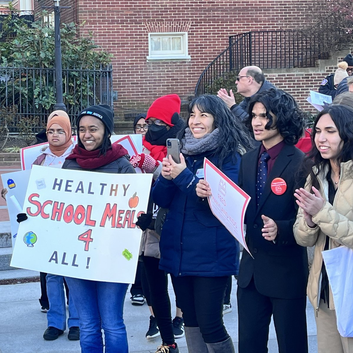 heartmaryland's tweet photo. Tonight we made our voices heard that we want School Meals for ALL Maryland students. Letโs keep out kids #fed4success https://t.co/tZGErUrpF8