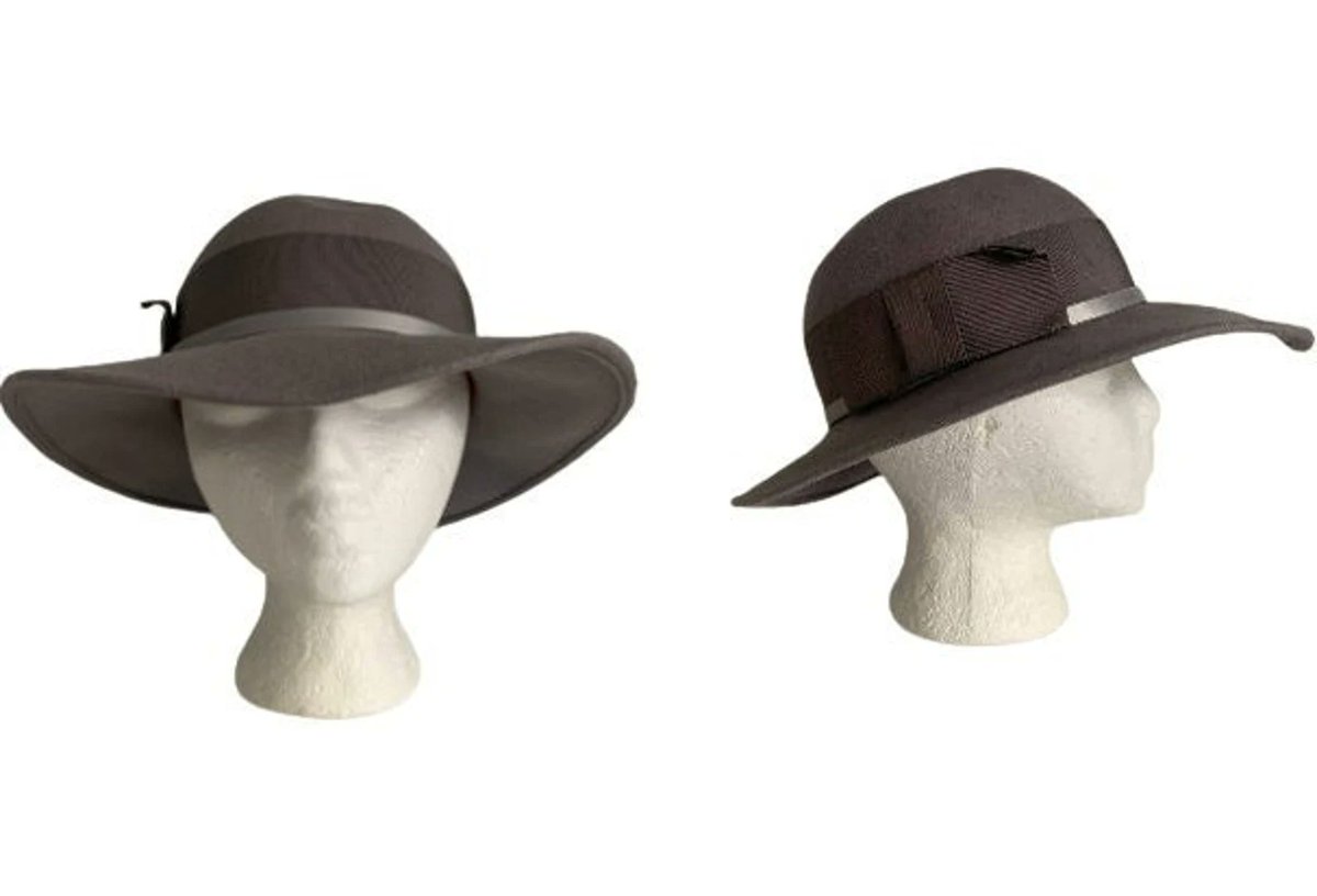 rileybella123's tweet photo. Gray Wool Felt Wide Brim Hat // Vintage 1970s Gwenn Pennington https://t.co/yzbXX1SL2T via @Etsy #vintage #hats #sustainability #etsyfinds https://t.co/hcvOJR2NBx