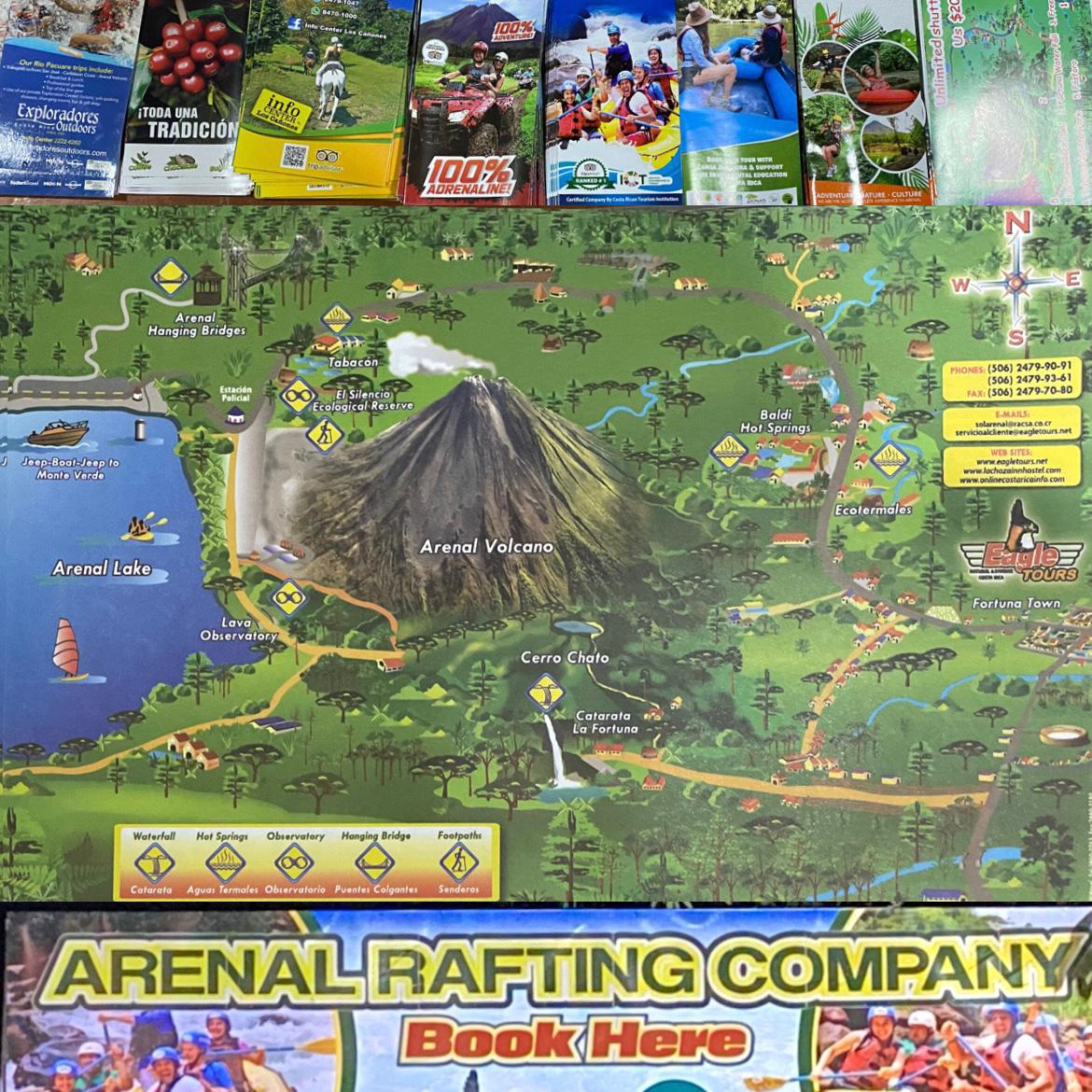 RutgersEOAS's tweet photo. We saw many signs naming the plants that we saw in Hotel Aeropuerto. 

Our other hotel La Choza Inn had plenty of advertisements for recreational activities incorporating the natural environment of La Fortuna. https://t.co/MpnUhmMVKl