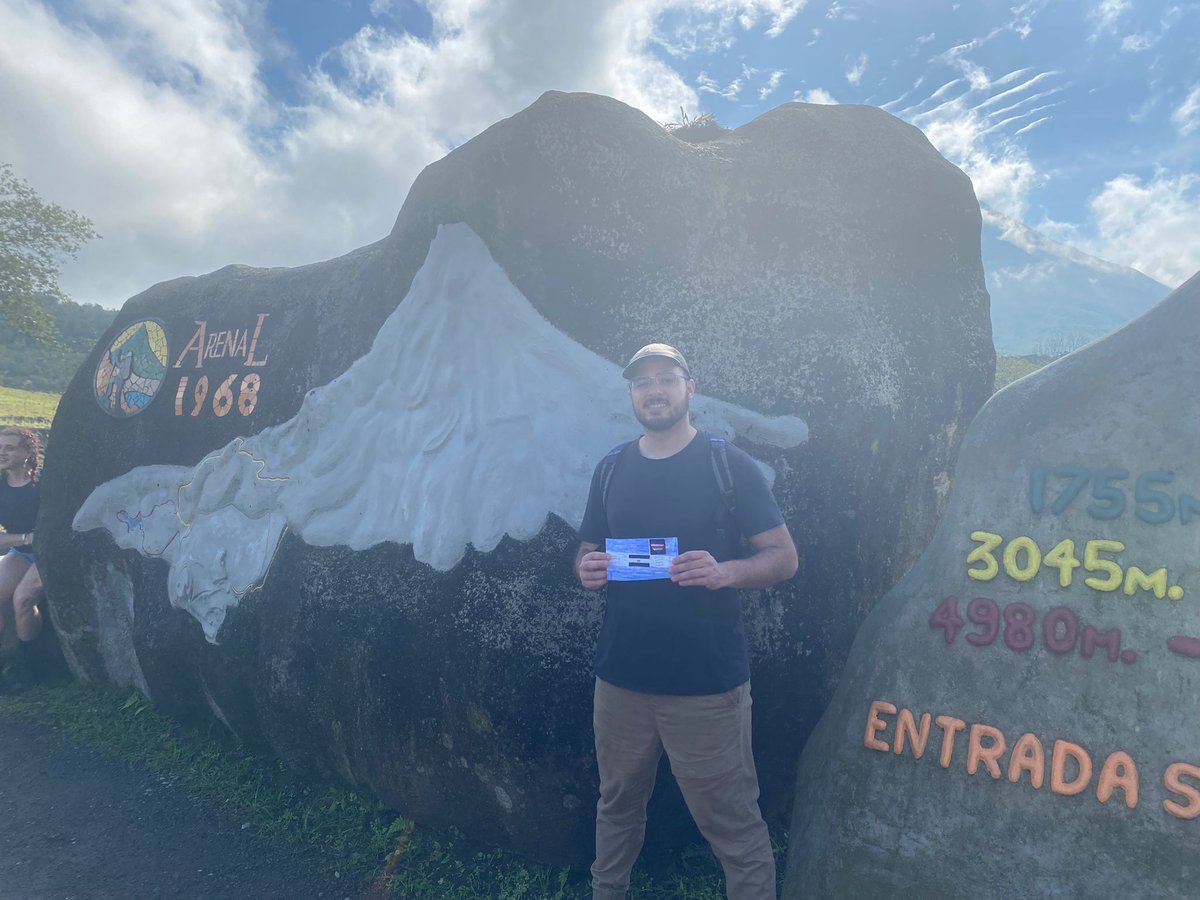 RutgersEOAS's tweet photo. Mrs Villatoro’s 7th grade ENL class from @is72_poroccolaurie_official designed today’s flags. Pictures were taken along the hiking trails of the @arenal1968cr  This path goes up and over the lava flows from the devastating 1968 eruption of Arenal Volcano. https://t.co/QxuXBAiQiI