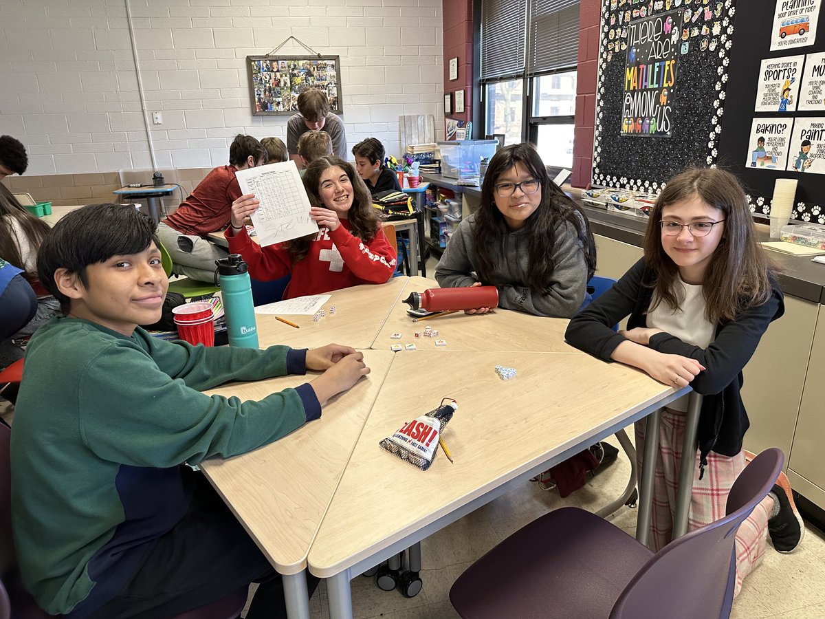 Flash! We love Probability games! ⁦<a href="/D45Schools/">School District 45</a>⁩ ⁦<a href="/D45Jackson/">Jackson Middle School</a>⁩ #mathrocks