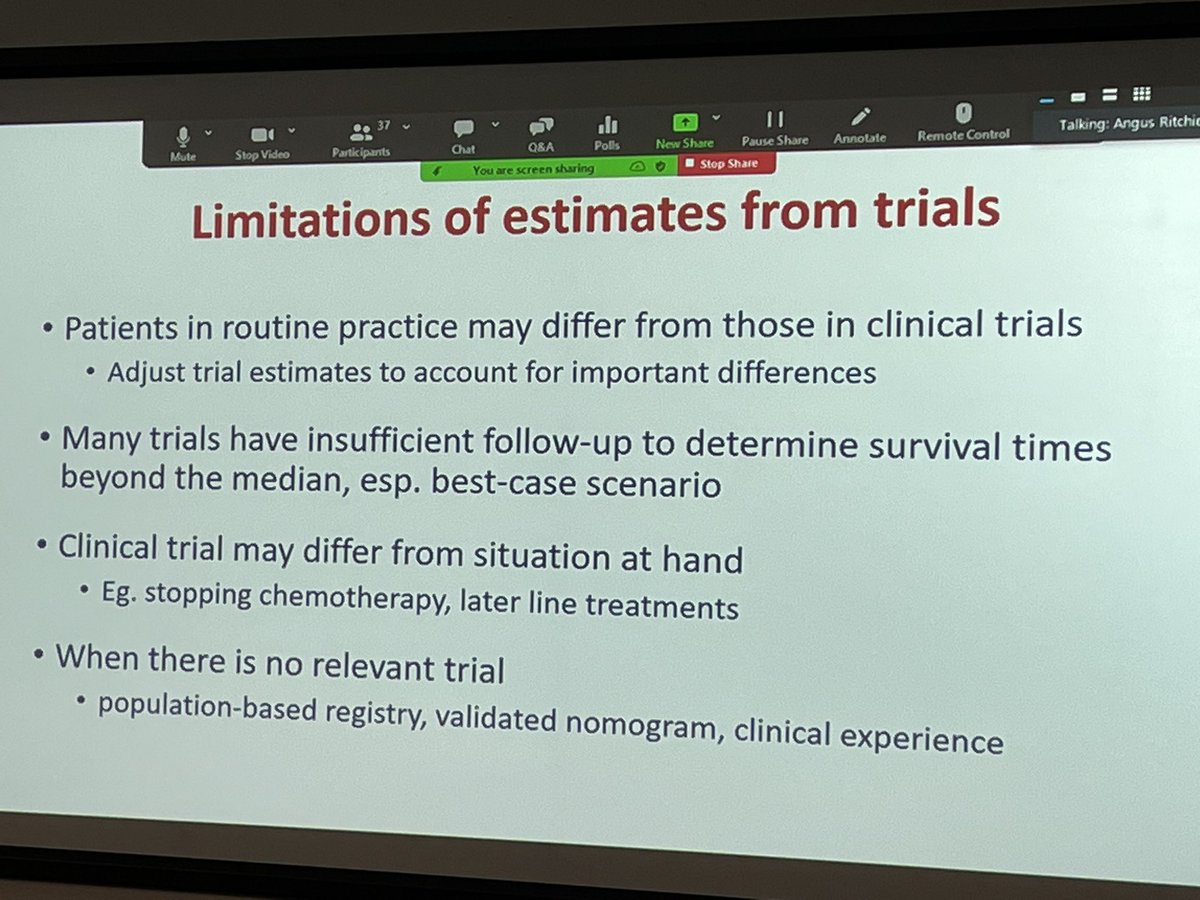 Fabulous to be back at Grand Rounds FTT again with Martin Stockler helping us estimate 3 survival scenarios for patients with advanced cancer. CTC.USYD.edu.au/3scenarios/ <a href="/drprunellab/">Prunella Blinman</a>