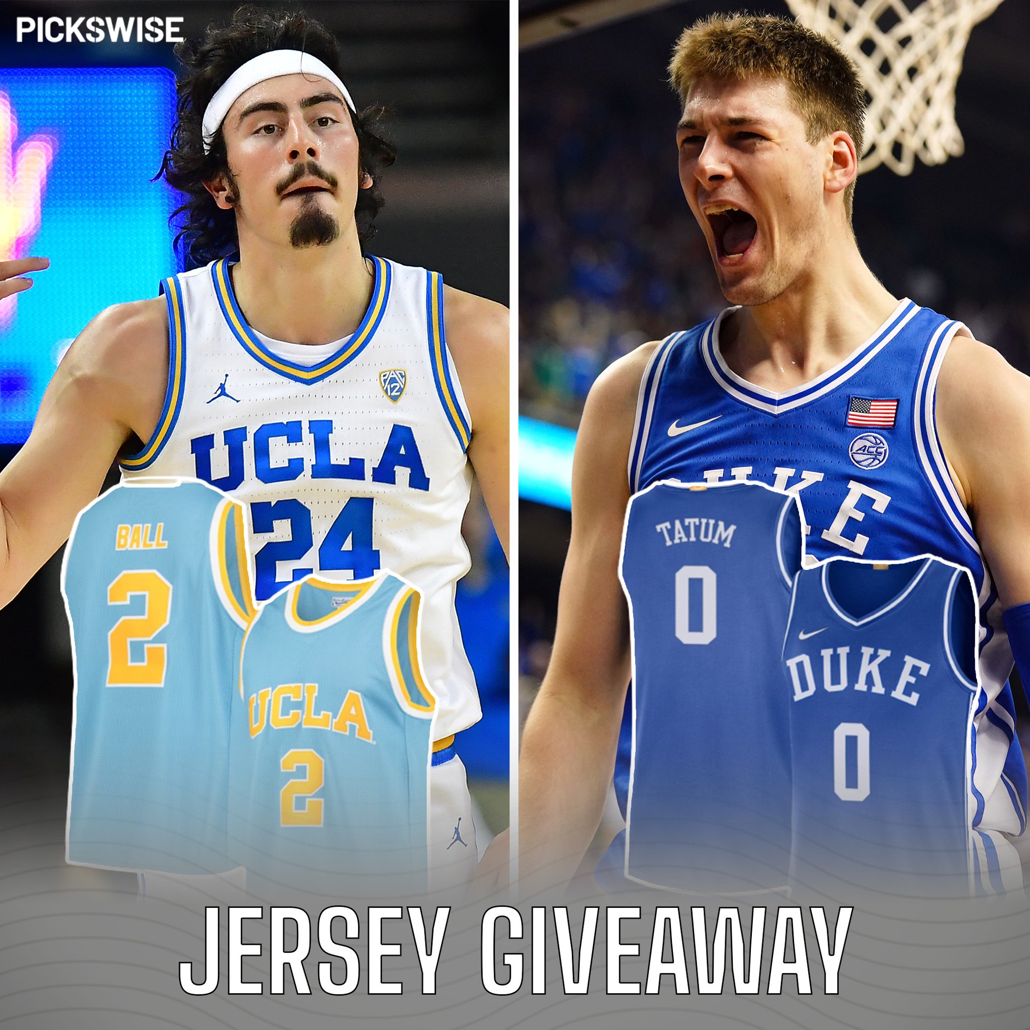 Pickswise on Twitter: "🚨 MARCH MADNESS JERSEY GIVEAWAY 🚨 To get ready
