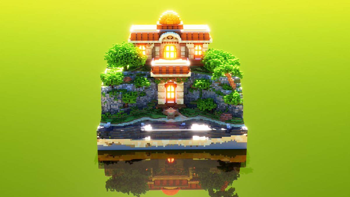 3925Alx's tweet image. • Plot Build •

- Built by: @IsVhsty 
- Render by me.

#Minecraftbuilds #minecraft建築コミュ #minecraftcreator #Blender3d #blender #lobby #minrecraft #render #rendering #blenderart #blendercycles