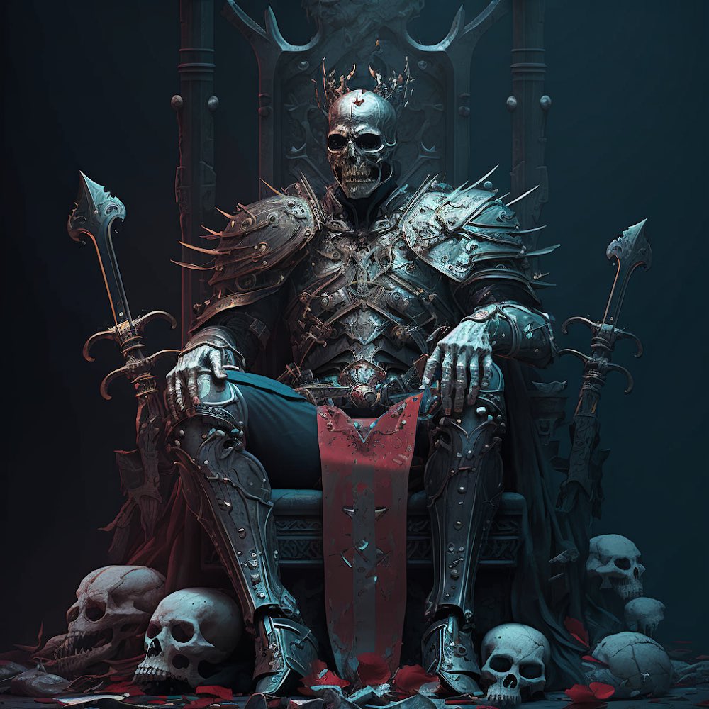 My 1/1 From <a href="/RisersNFT_SOL/">Risers 💫 ($SOL)</a>  
Has arrived ‘The skull King ‘