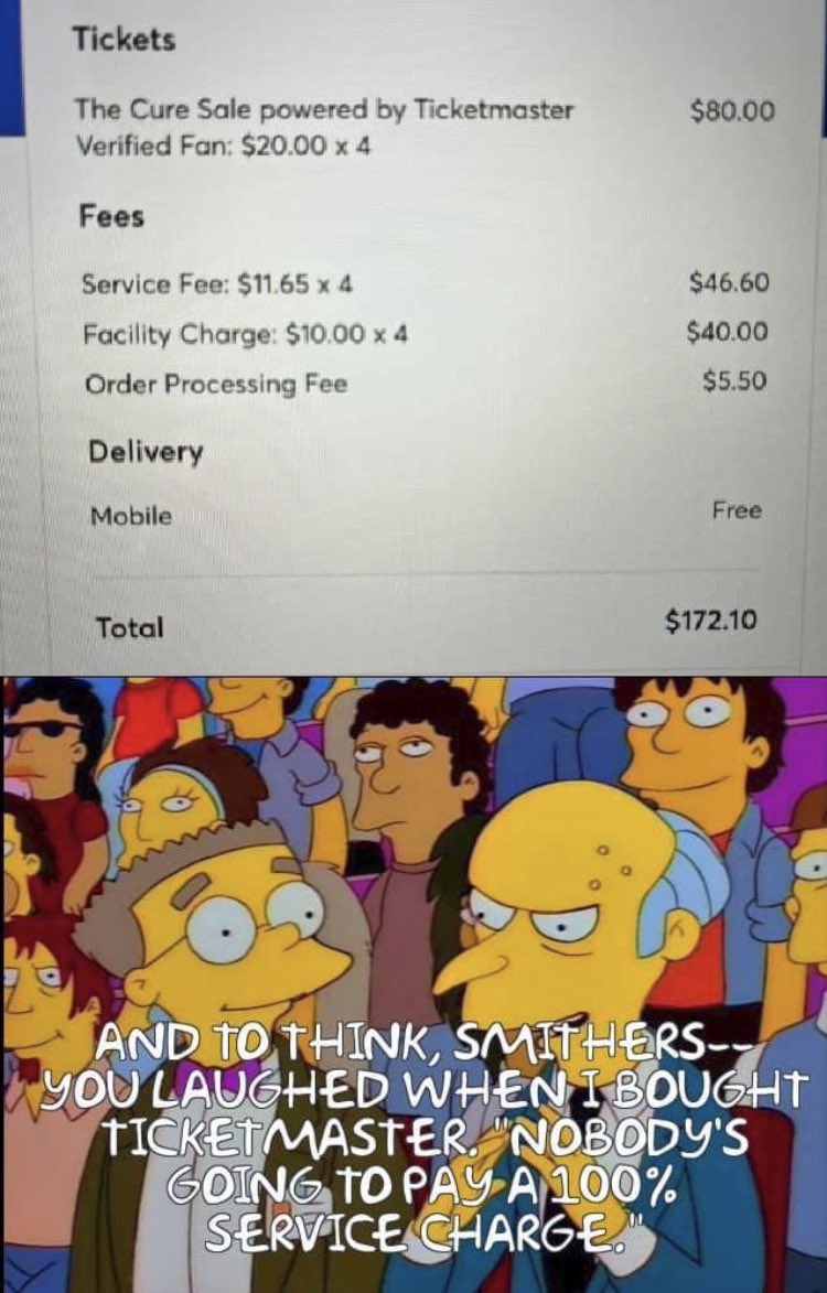finticketfees's tweet photo. Fees greater than face value. https://t.co/aDDpvXTjTc