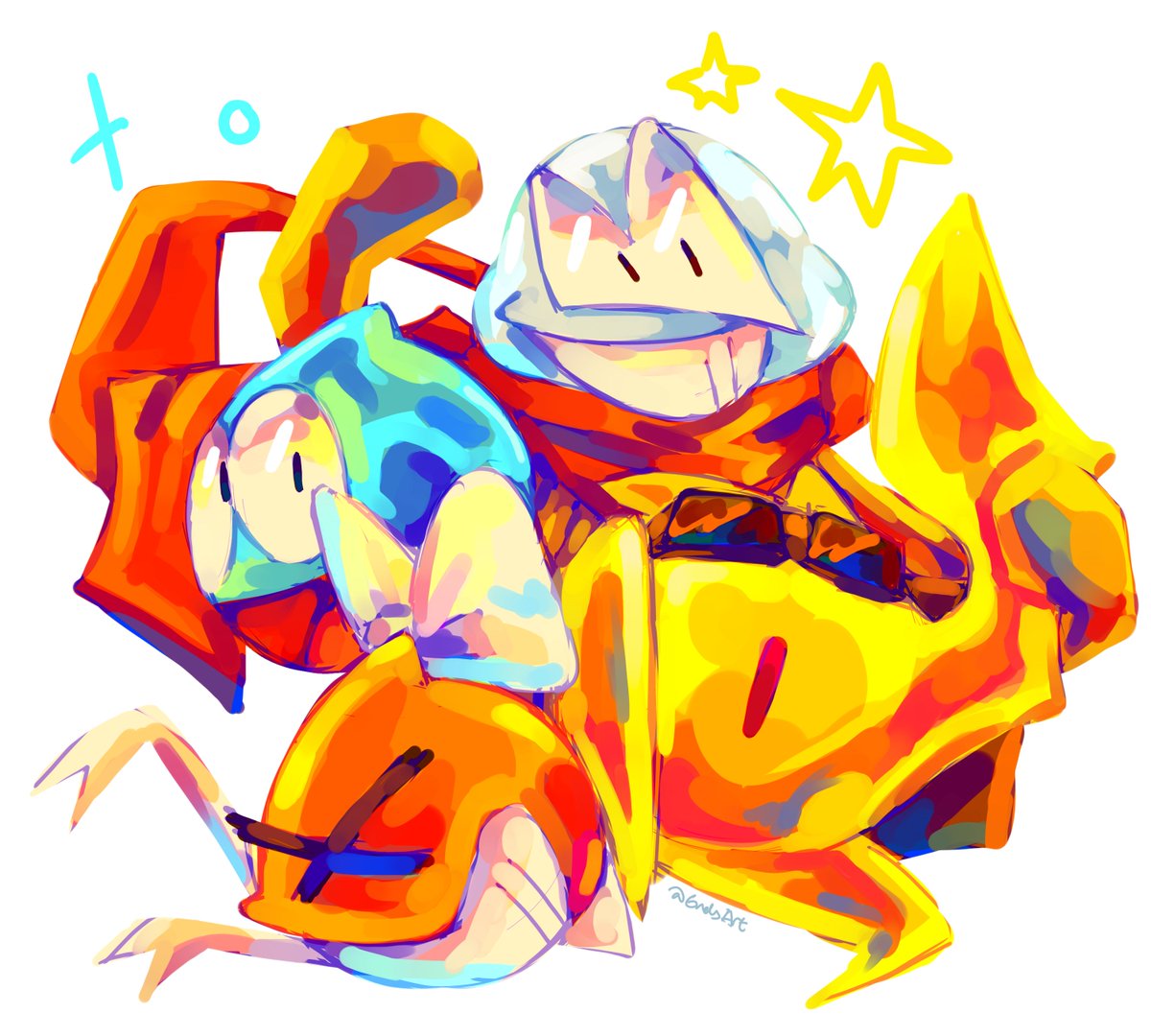 「rocket and his friends for slime day :]]」|end 💥 eyestrain ⚠️NEW comms 📌のイラスト