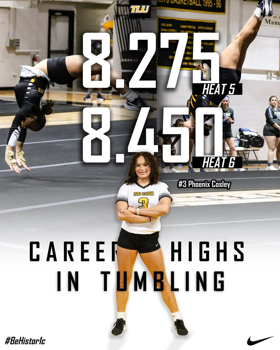 TLUAcroTumb's tweet photo. Phoenix “ˈfēniks” (noun) - a person or thing regarded as uniquely remarkable in some respect.

@pccosley was just that Wednesday night.

#TooLiveU | #PupsUp | #NCATA23 https://t.co/X8sS98m8yN