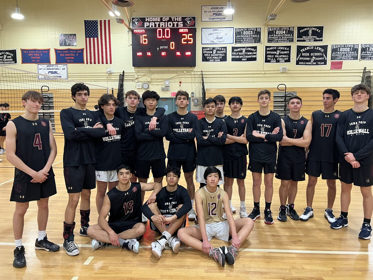 Great job by the boys tonight winning all 4 sets of our scrimmage against Francis Lewis!!! We’re ready to go tomorrow for the season opener against Cardinal Spellman!

#growthegame <a href="/IonaPrep/">Iona Preparatory PK-12</a> <a href="/IonaPrepSports/">Iona Prep Athletics</a> <a href="/FirstPointVB/">FirstPointVolleyball</a> <a href="/CHSAAVolleyNYC/">CHSAA Boys Volleyball</a> <a href="/CHSAA_NYC/">CHSAA</a> <a href="/lohudsports/">lohud sports</a> <a href="/LegacyVC/">Legacy Volleyball Club</a>