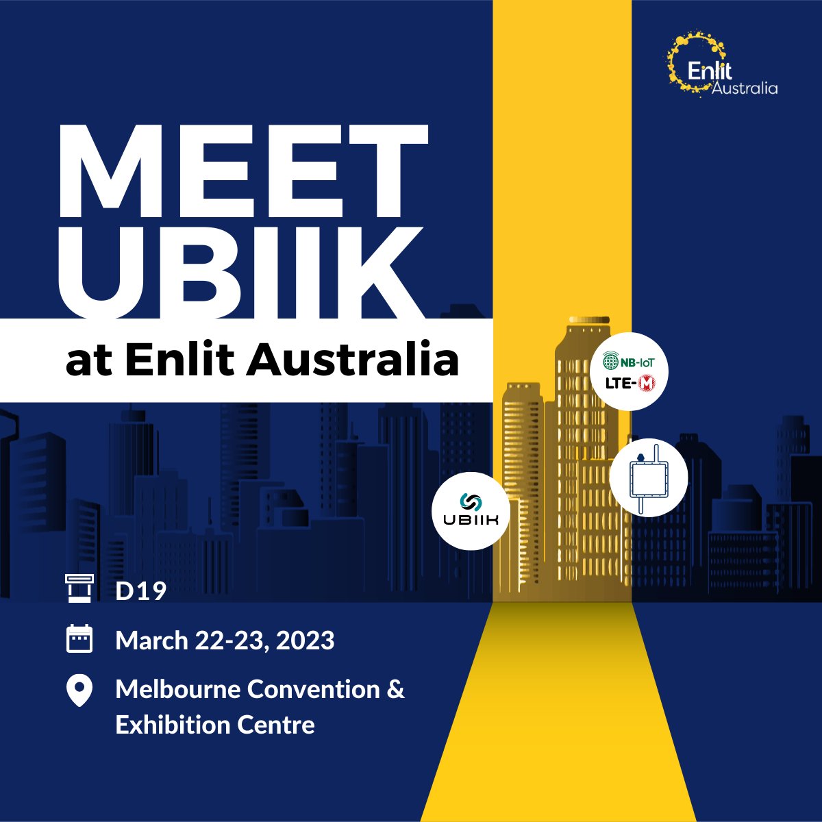 G'day, mate!! 🐨🦘

Calling all folks in Australia to join us at @EnlitAustralia  on March 22–23. We would love to meet you in person and share more information on Ubiik's world-first cellular IoT R15 3GPP Base Station with you🌏

✨Book the meeting here: us21.list-manage.com/survey?u=371bc…