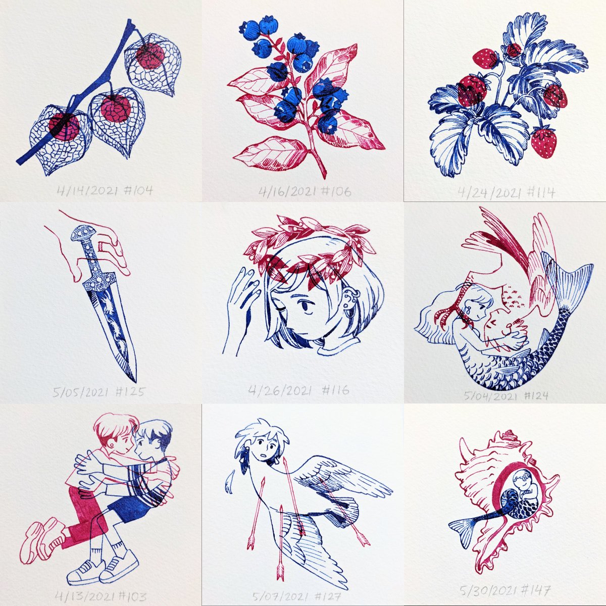 not a single drawing, but, the most powerful I've ever felt as an artist is when I did those little daily ink drawings for 150 days https://t.co/JzyGGEfQcX