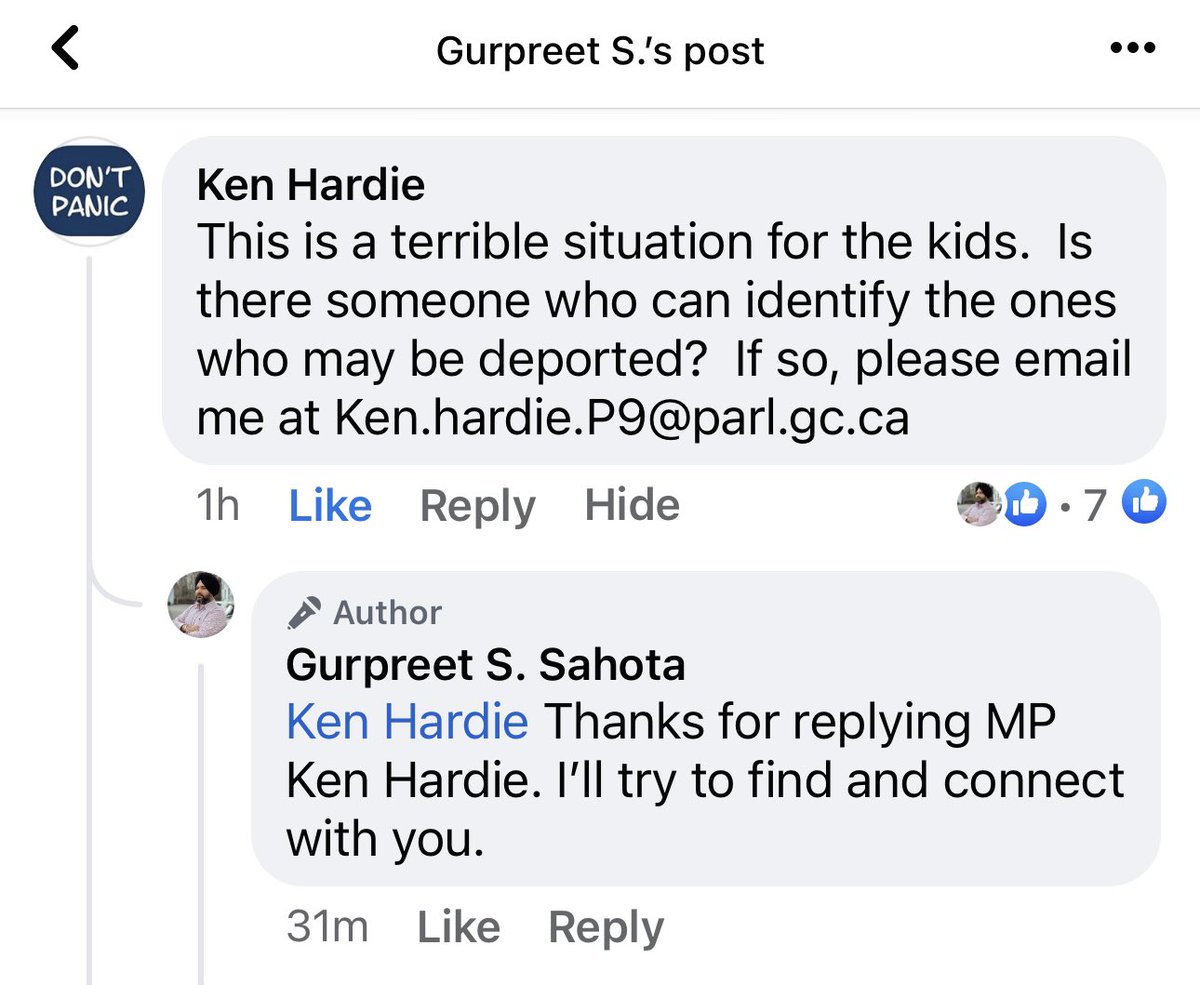 GurpreetSSahota's tweet photo. If you are one of those 700 international students in Canada, who can be deported due to fraudulent admission letter presented by their Jalandhar based agent Brijesh Mishra, please contact MP Ken Hardie via email. He’s willing to help. Email : Ken.hardie.P9@parl.gc.ca https://t.co/Lbug3AJ0Sr