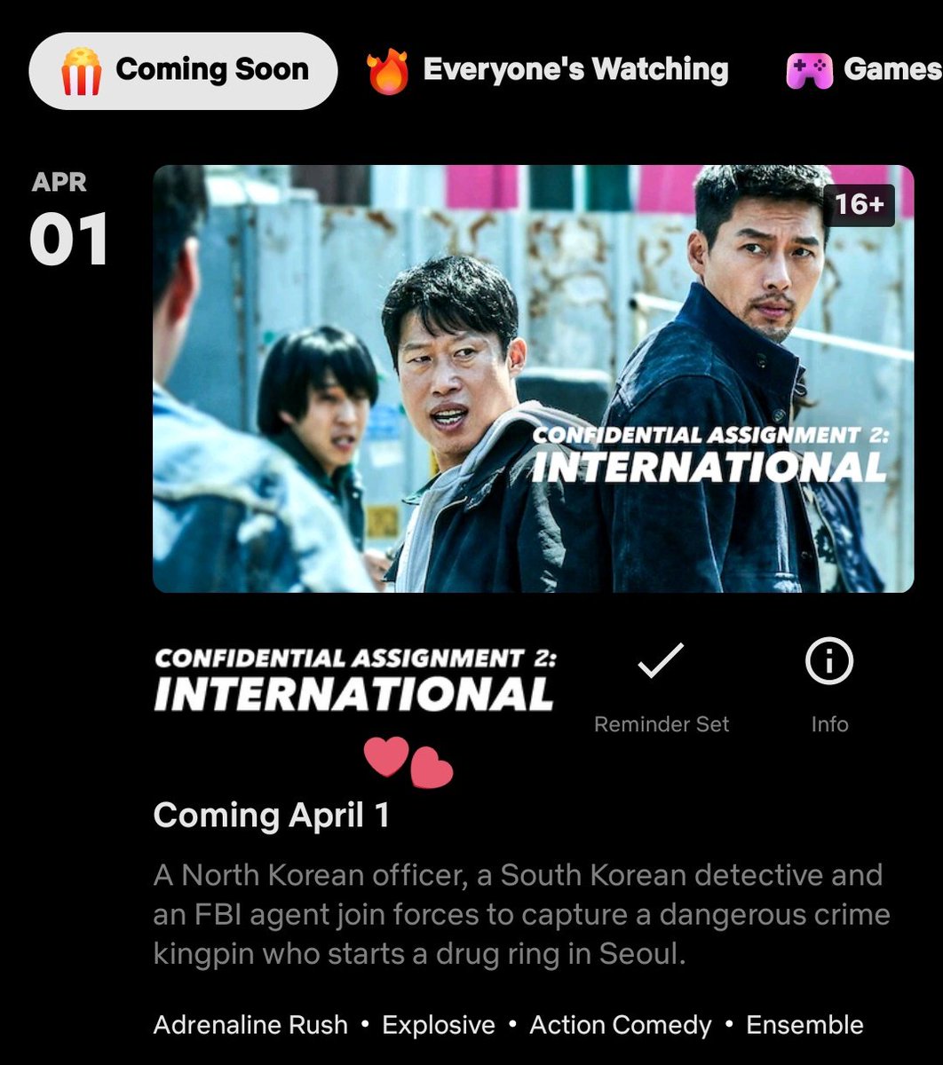 0namhj's tweet image. #confidentialassignment2 coming soon on netflix ph!!!