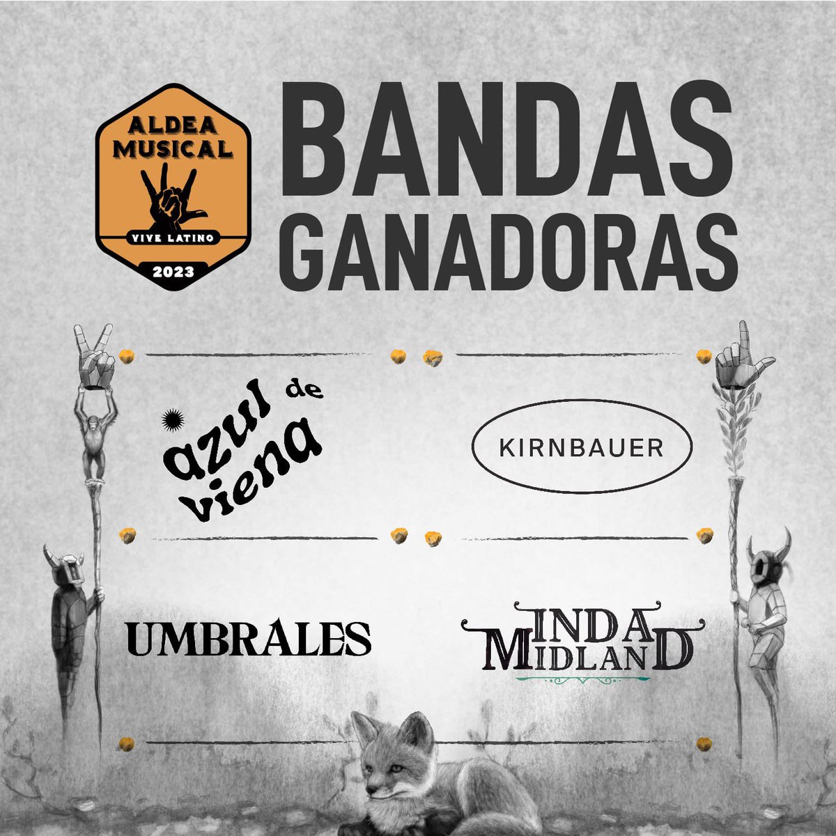 ¡Estas son las bandas que tocarán dentro de la #AldeaMusicalVL!
¿A quién te lanzas a escuchar? 💥📀