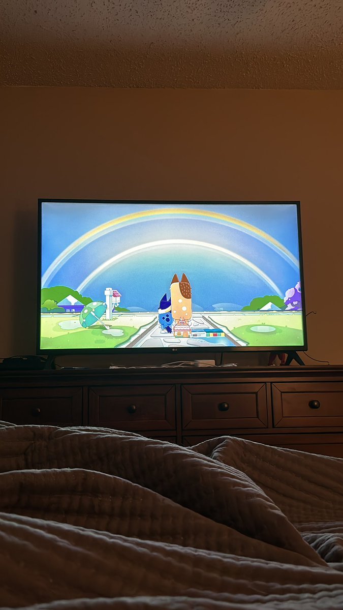 carpdak's tweet photo. FYI - the @OfficialBlueyTV episode with no dialogue where Bluey tries to stop the flowing water was made for adults. Period. 💕😭 https://t.co/flSrZtGqDj