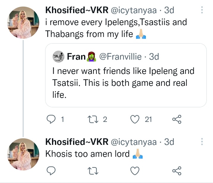 BekxMandha's tweet photo. Khosireigns this person is pretending to be one of us please before sharing your IUC  please make sure if the person is a Khosireign🙏
VOTE KHOSI 
#KhosiTwala
#BBTitans https://t.co/2PGpBzMFVB