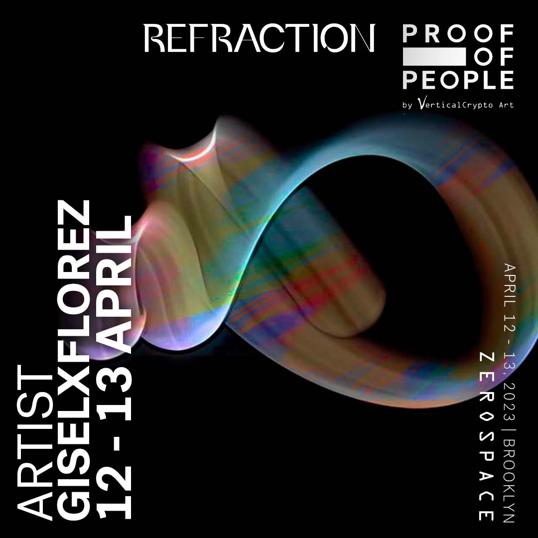 prooofofpeople's tweet photo. @prooofofpeople X @RefractionDAO
APRIL 12 - 13 AT @ZeroSpaceNYC

ARTIST ANNOUNCEMENT:
@GiselFlorez GiselXFlorez is an artist of manual camera &amp; video techniques incorporating conceptual practice. https://t.co/kTXkrBPtTq
