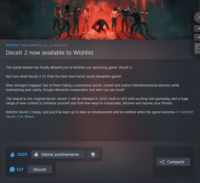 AQAA03's tweet photo. MAN VA A SALIR DECEIT 2 QUEEE ENCIMA CON UPDATES RE CHETOS COMO 9 PJS POR PARTIDA, OJALA REVIVA EL MEJOR JUEGO DE ROL DE STEAM https://t.co/Pmg0EQoHPV