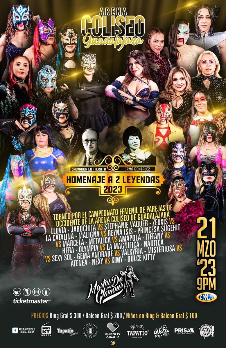CmllMaligna's tweet photo. 21 de marzo 🤘🏼😈 arena coliseo GUADALAJARA 🔥 AMAZONAS CMLL 🤩 https://t.co/ZL7Kfkl235