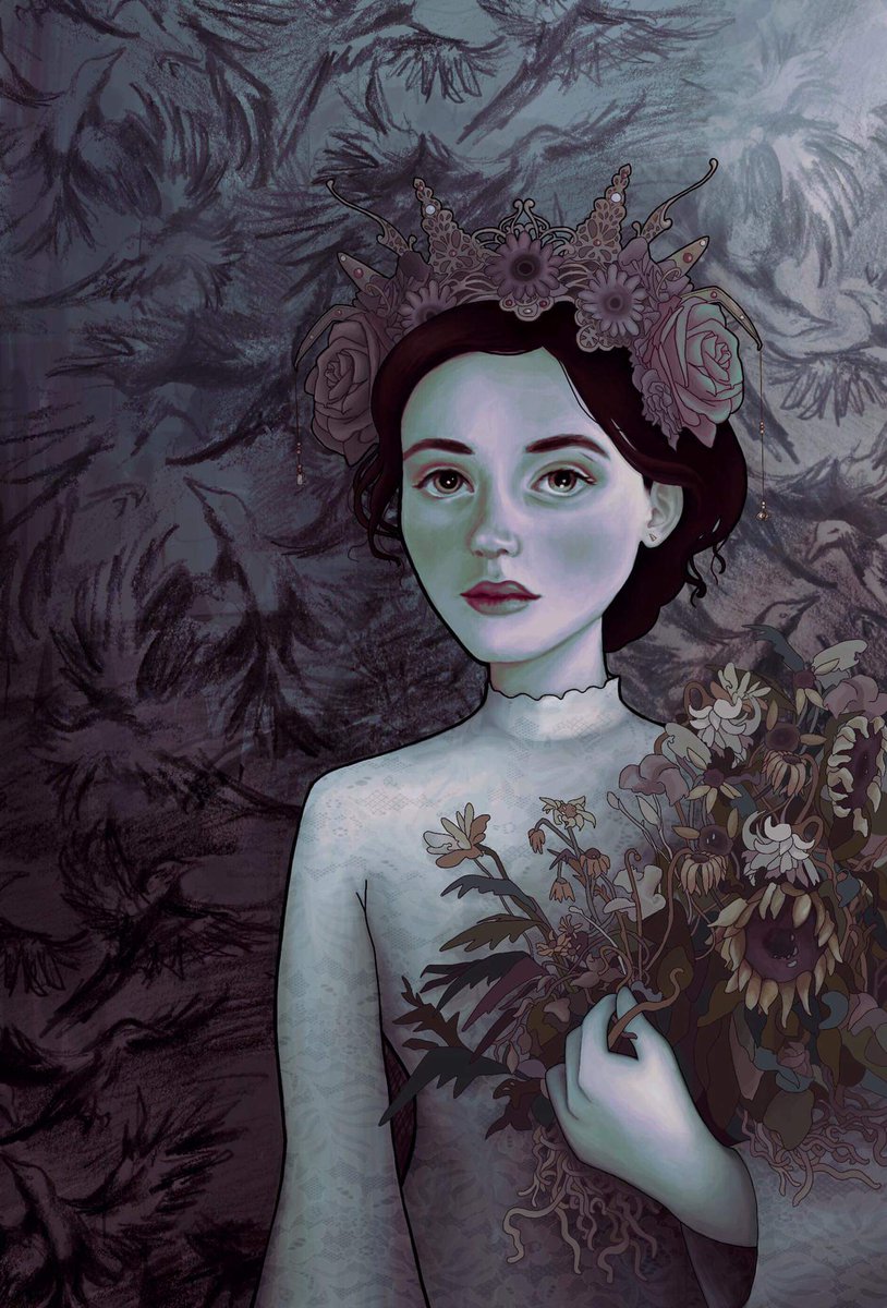 Turns out I can only finish art I start while depressed when things are good again 😅