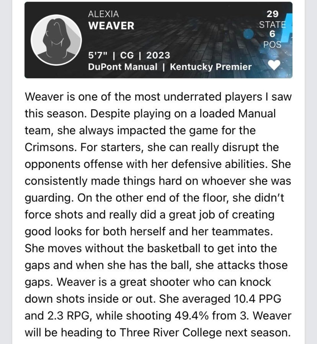 Elated at this!!! Way to go @_lexiweaver10!
