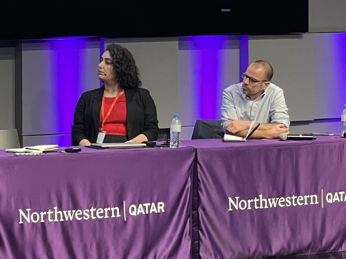 MKraidy's tweet photo. What a formidable panel! 

Thank you @LeilaTayeb @heatherjaber @GiangNguyenThu2 @JinsookKimPhD @sulafaz &amp; Jian Xao #southerndigitalities @IAS_NUQ &amp; thanks @Viscloo for the response! @BuffettInst @NorthwesternU @NUQatar https://t.co/XS8kgSP2tW