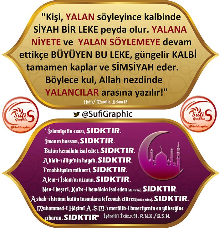 SufiGraphic's tweet photo. #Yalan #Kizb #Sıdk #Doğruluk #iman #islam #Kemalat #Ahlak #Terakki #Düzen #Sistem #RisaleiNur #Bediüzzaman #Sufi #Tasavvuf YALAN (Kizb)/// DOĞRULUK (Sıdk) https://t.co/fOcsvoUIN0