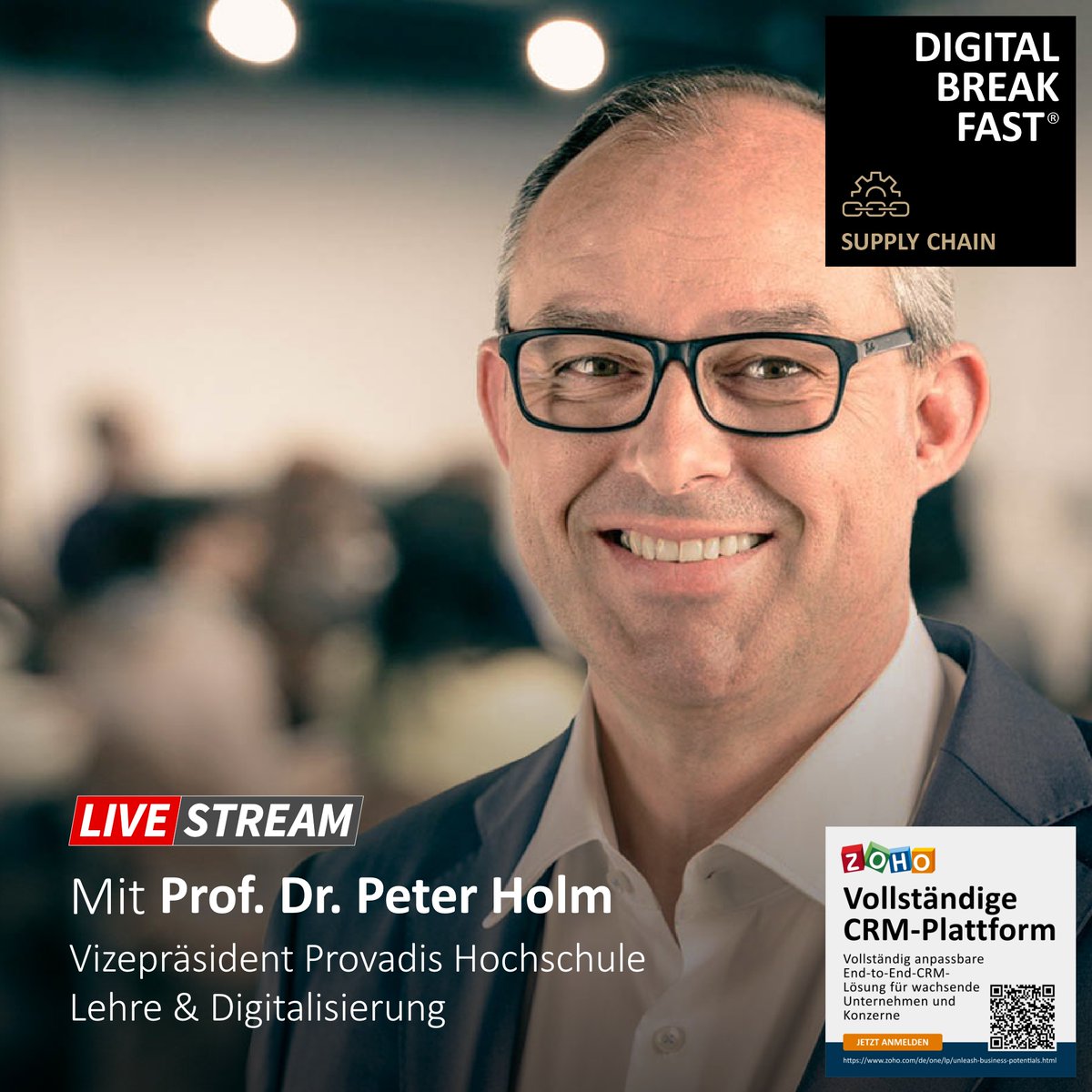 Provadis's tweet image. Sind resiliente #Lieferketten die Zukunft der Logistik?
Wichtige Impulse gibt unser Hochschul-Vizepräsident @ProfHolm beim #DigitalBreakfast Livestream am 21.03.23 von 9-10 Uhr. 👉Teilnehmen lohnt sich: digitalbreakfast.de/products/21-03…