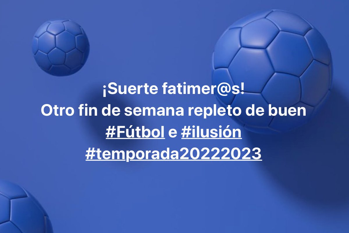 ¡Suerte equipos!
¡A por todas!
#nuestrailusion