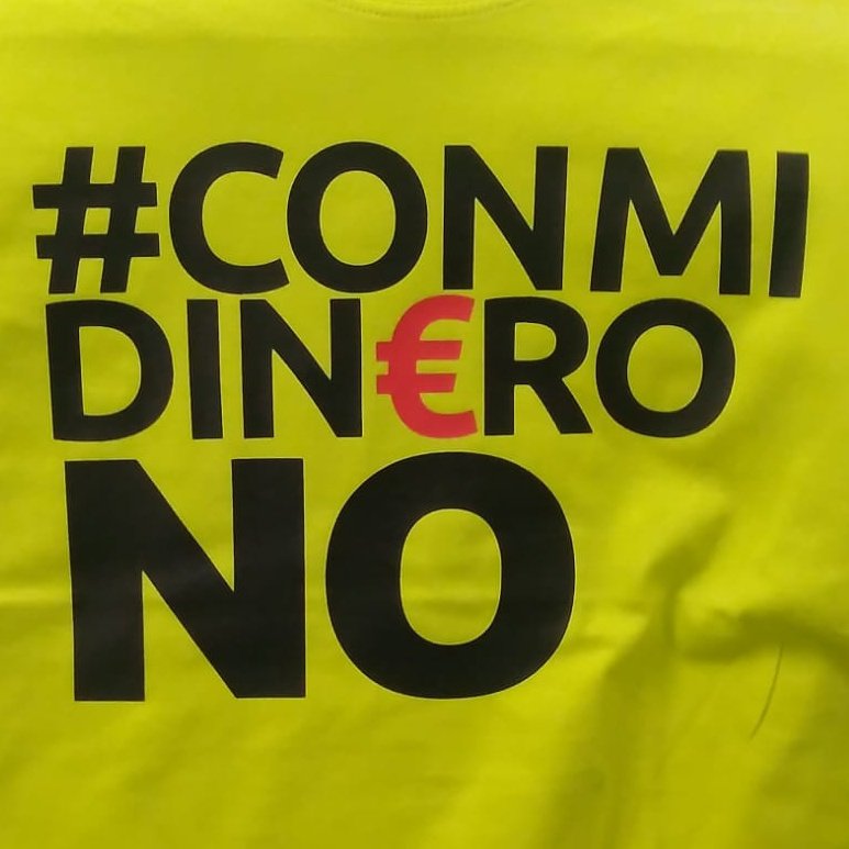 Hoy estaremos en el pleno de #SanSe a partir de las 10 leyendo nuestro escrito... os venis a decirles que Basta YA!!! #ConMiDineroNO