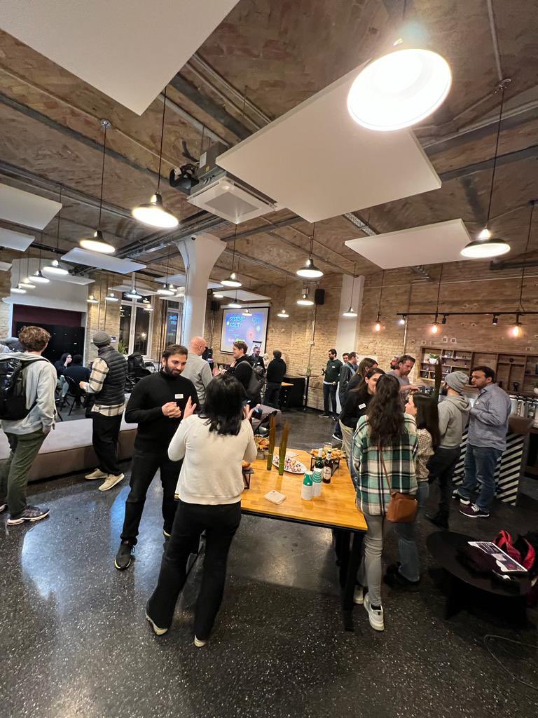 sysart_co's tweet photo. Last night we had an incredible time at our first meetup in Berlin! Our System Artist Yamaç Kaya did an amazing job as the speaker, and we had a fantastic turnout. Thank you to everyone who came out and made it a success!
#SysArt #SystemicAgility #BerlinMeetUp https://t.co/cXTrw9it8K
