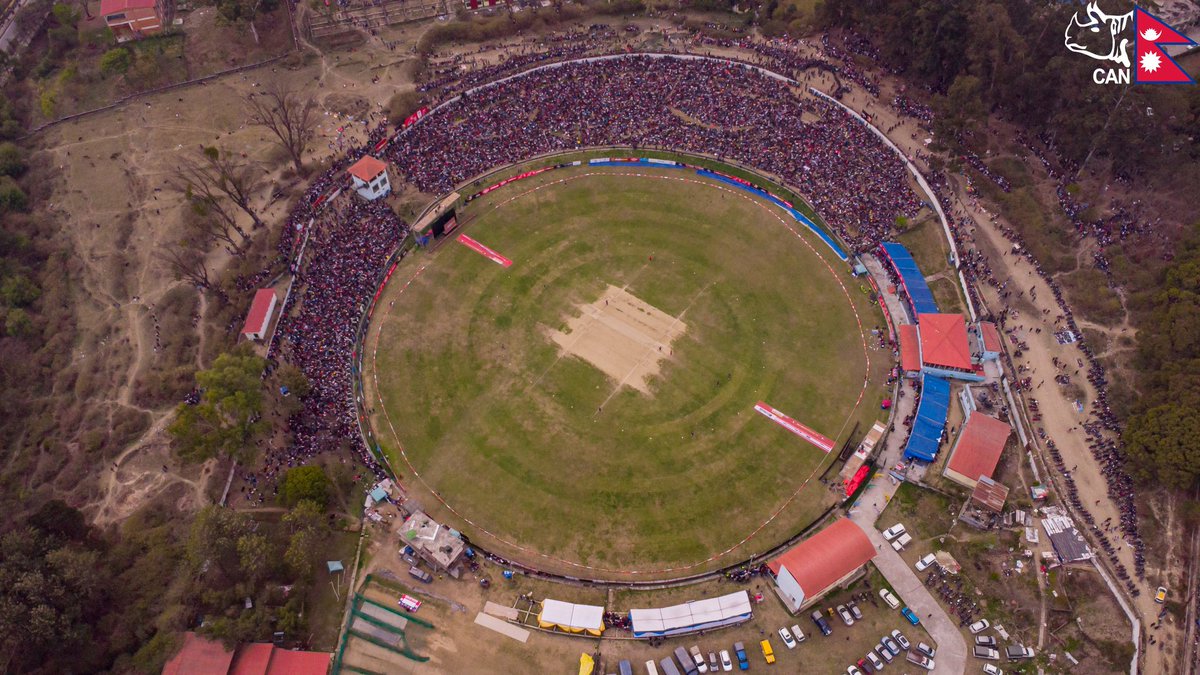 CricCrazyJohns's tweet photo. Pic of the year so far: Crowd for UAE vs Nepal match.

Nepal Cricket fans are one of the crazy fans in cricket. https://t.co/NteqaDgvEt