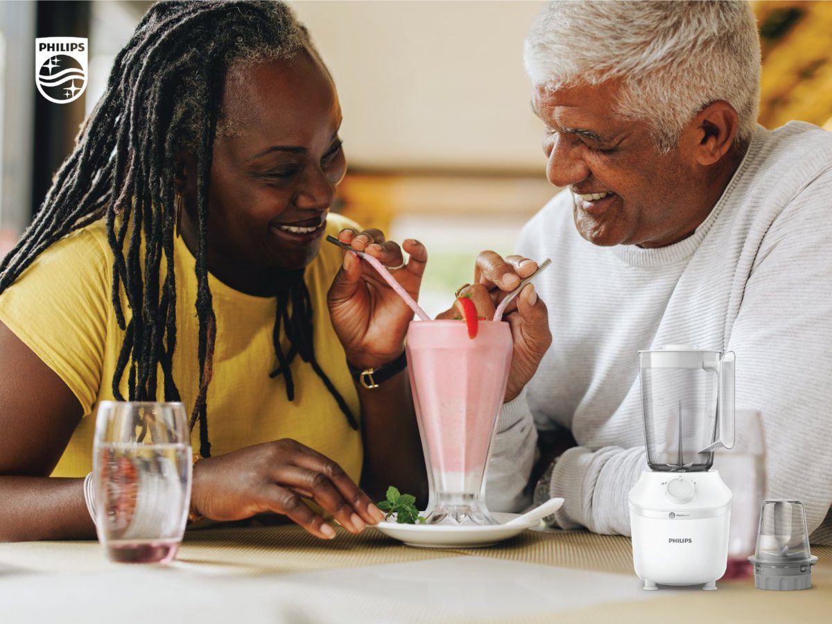 PhilipsGhana's tweet photo. Smoothies. Sauces. Soups. Crushed ice. You name it!

This powerful Philips 3000 Series Blender delivers lump-free results in less than a minute with its ProBlend technology.

Now, get ready to crush your health goals, buy yours today! 

Available to shop at @MelcomGhana https://t.co/Cal1bj6WOg