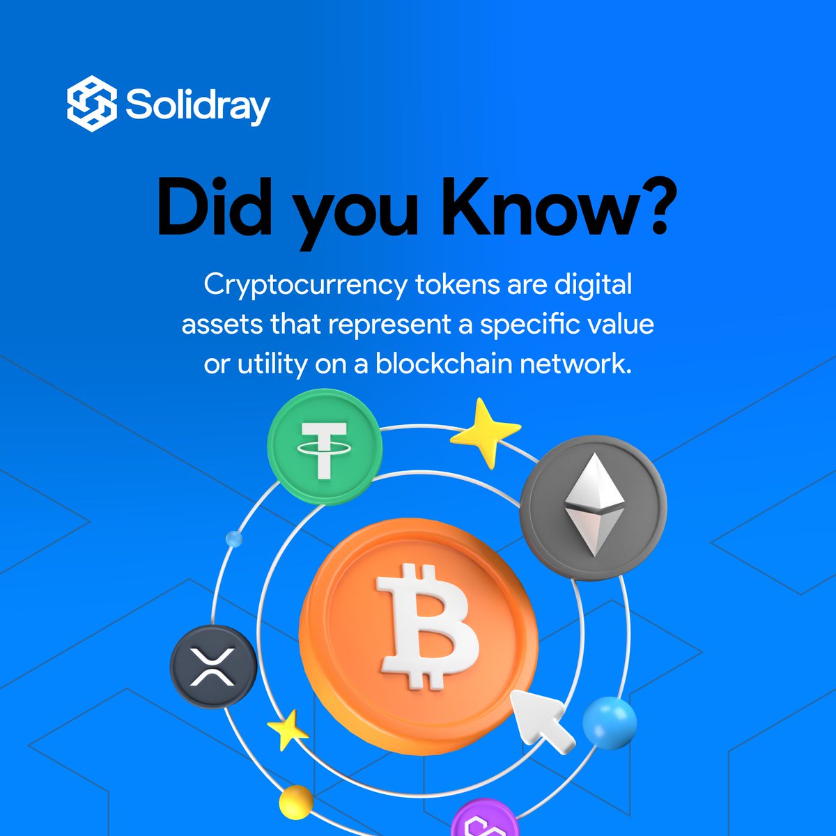 SolidrayCoin's tweet photo. Cryptocurrency is a type of digital or virtual currency that uses cryptography to secure and verify transactions

What else do you know about cryptocurrencies?

Share with us in the comment

#solidray #solidraytoken #cryptotrading #digitalcurrency #blockchaintechnology https://t.co/pnua3TFXYK