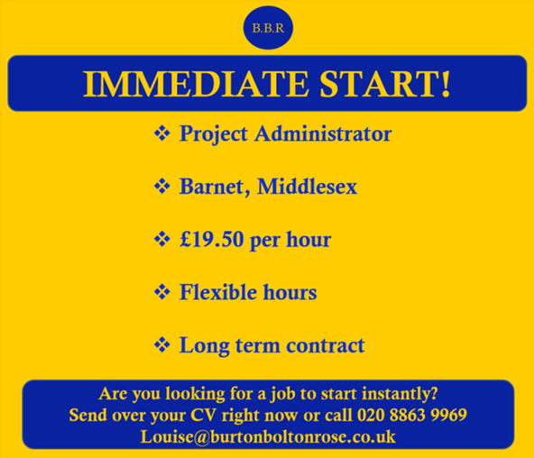 bbr_instantjobs's tweet image. #projectadministrator #proiect #administrator #london #temp #employment #jobsearch #jobhunt #jobopening #hiring #hiringnow #resume #jobs #careers #humanresources #harrow #londonjobs #middlesexjobs #middlesex #life #amazing #cool