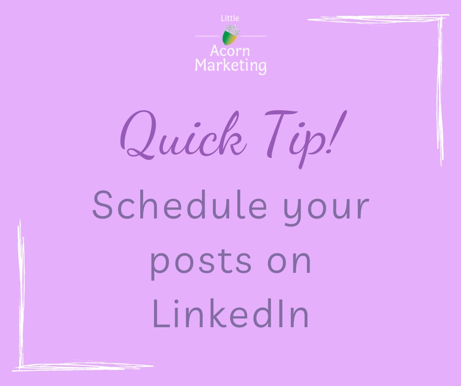 KL_creativity's tweet photo. Did you know you can now schedule directly from your personal profile, your company page and the mobile app.
When you create a post, look out for the clock face in the bottom right-hand corner.  When you are ready to schedule  click it and select the day and time.  Simple! https://t.co/QKX28RZ9rY