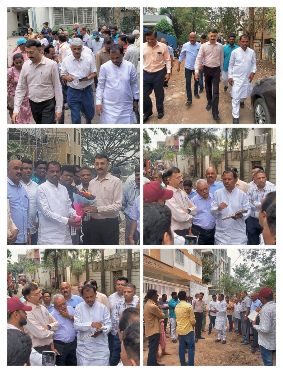 MusaleMadhukar's tweet photo. औंध  - विधाते पार्क - सर्व सोयीनी युक्त  --  स्मार्ट काँक्रिट रस्ता बनविण्याच्या  कामाचा   स्मार्ट सिटी CEO च्या उपस्थितीत कामाच्या प्रगतीचा  आढावा घेतला https://t.co/2PQf04UKxG