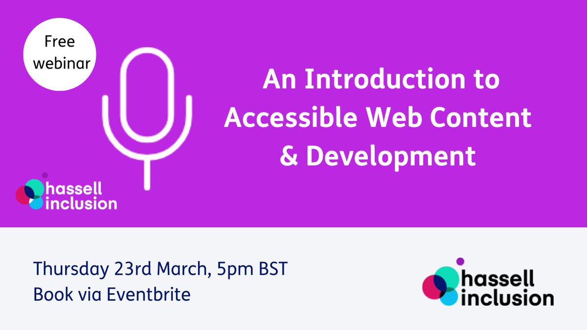 jonhassell's tweet image. HassellInc: Whether you design pages, write code to implement them, publish content through a content management system, or test pages against guidelines, this webinar is one for you. Book your free place here
ow.ly/9APc50N4Bqu

#WebDev #ContentAu…