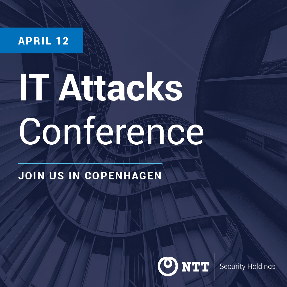NTTSH_Global's tweet photo. Join us on April 12 at the IT Attacks conference in #Copenhagen. To learn more about the solutions that can protect your company from cyberattacks, sign up here: https://t.co/D0YUbtez2H

#itattacks #conference #cybersecurity https://t.co/LXdqsYitEv
